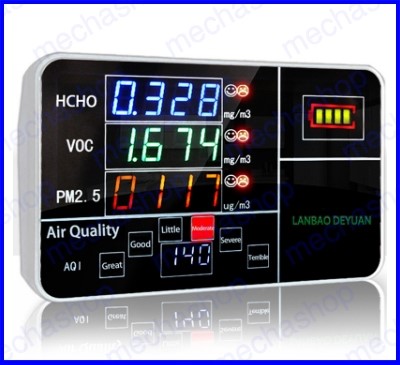 ͧѴͧPM2.5 -ͧѴسҾҡ ͧѴͧ Laser Sensor PM2.5 Detector Portable Accurate Air Quality Monitor Lithium Battery 
